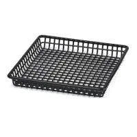 Clipper Mill - 4-35999 - Black PE-coated 9 x 9" Square Grid Tray