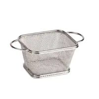 GET Enterprises - 4-81865 - Stainless Fry Basket with 2 Loop Handles