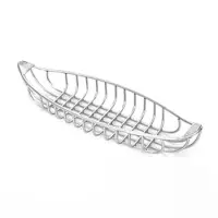 GET Enterprises - 4-8201 - Medium Stainless Steel Canoe Basket