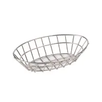 GET Enterprises - 4-82144 - 9 3/4" Oval Stainless Steel Basket