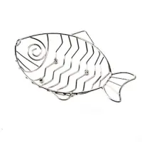 GET Enterprises - 4-8682 - Large Stainless Steel Fish Basket