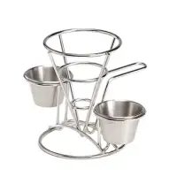 Clipper Mill - 4-96282 - Stainless Steel 2-Ring Appetizer Cone with Handle