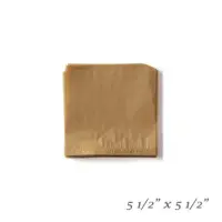 GET Enterprises - 4-T1020 - 5 1/2" Mini Brown Inserts for Small Fry Baskets - Case of 2000