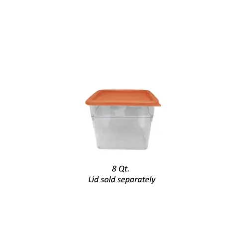 Update International SCQ-8PC - 8.75" x 9" x 8.75" - Square Storage Container   