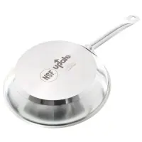 Update International SFP-09 - 9 1/2" Induction Ready Natural Finish Stainless Steel Fry Pan