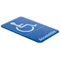 Update International S69-13BL - "Accessible" Sign