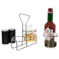 Update International CJ-72H - Chrome-Plated Condiment Jar Holder