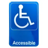 Update International S69-13BL - "Accessible" Sign