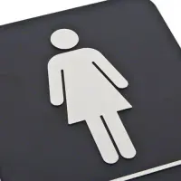 Update International S69B-5BK - "Women" Braille Sign