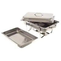 Update International SCC-19 - 8 Qt. - Stainless Steel Stackable Chafer with Steel Handle