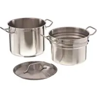 Update International SDB-08 - 8 Qt - Induction Ready Stainless Steel Double Boiler w/Cover