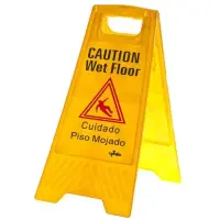 Update International WFS-25 - 24" x 12" Fold-Out Wet Floor Sign