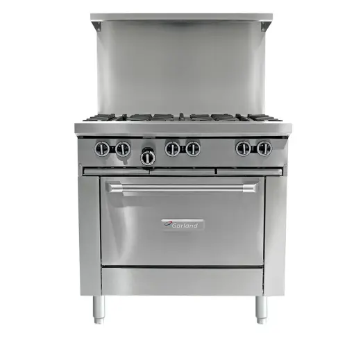 Garland G36-6C - 6 Burner Gas Range - (1) Convection Ovens