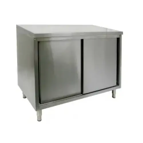 Universal ST-314-36 - 14" X 36" Stainless Steel Storage Cabinet - Sliding Doors