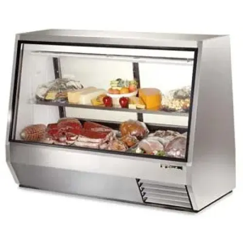 True TDBD-72-4 - 72" Deli Case - Double Duty Self Contained