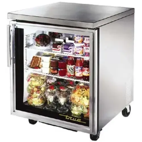 True TUC-27G - 27.75" Undercounter Glass Door Refrigerator - 1 Door