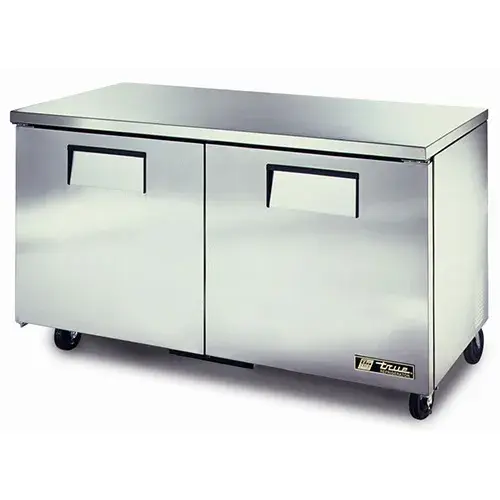 True TUC-60F - 60.5" Undercounter Freezer- 2 Door 4 Shelves