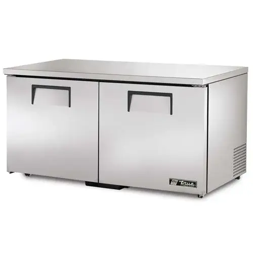 True TUC-60F-LP -60.5"  Low Profile Undercounter Freezer- 2 Door 4 Shelves