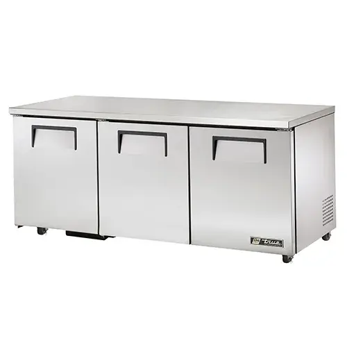 True TUC-72-ADA - 72.5" Undercounter Refrigerator - 3 Solid Doors, 6 Shelves ADA Compliant