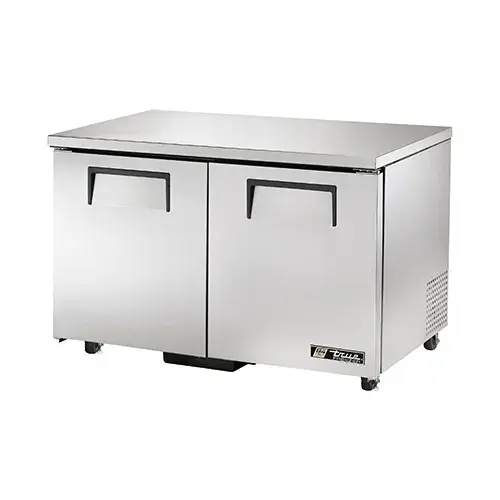 True TUC-48F-ADA - 48.5" Undercounter Freezer - 2 Solid Door 4 Shelves ADA Compliant