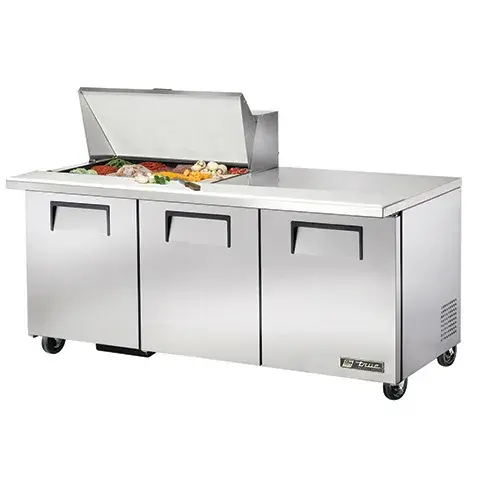 True TSSU-72-15M-B - 72.5" Mega-Top Sandwich Salad Prep Table