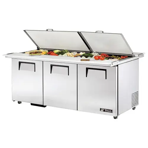 True TSSU-72-30M-B-ST-ADA - 72.5" Mega-Top Sandwich Salad Prep Table ADA Compliant