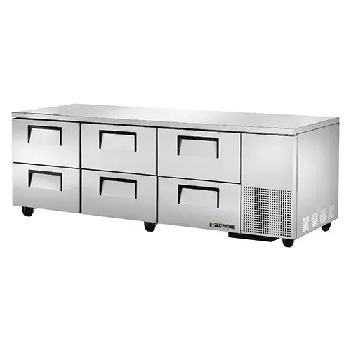 True TUC-93D-6 - 93.25" Deep Undercounter Refrigerator - 6 Drawers