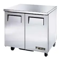 True TUC-48F - 48.5" Undercounter Freezer - 2 Solid Doors 4 Shelves