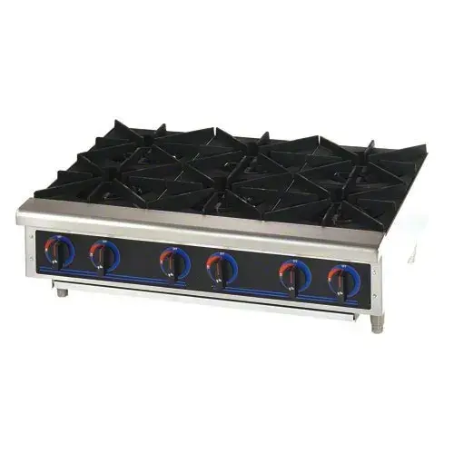 Universal Stainless Steel Pot Stove 6 Burner with 25" Stand [OWST-019S-6]