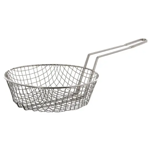 Update International CUB-10C - 10" Nickel-Plated Coarse Mesh Culinary Basket