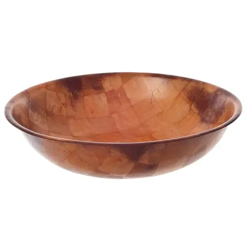 Update International WSB-20 - 19.75" x 5" x 19.75" - Woven Wood Round Salad Bowl  