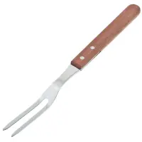 Update International WPF-13 - 13" Wood Handle Pot Fork