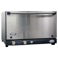 Cadco OV-013SS - Half Size - Stainless Steel Catering Convection Oven w/ Manual Control - 3 Shelves