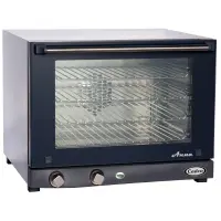 Cadco OV-023 - Half Size - Stainless Steel Convection Oven w/ Manual Control - 4 Shelves