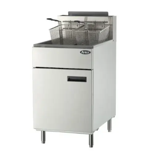 Atosa ATFS-75 - 75 lb. Commercial Stainless Steel Deep Fryer - Liquid Propane