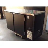 Universal Coolers BB48B - Solid Door Back Bar Cooler - 48" - Black - Elite Restaurant Equipment