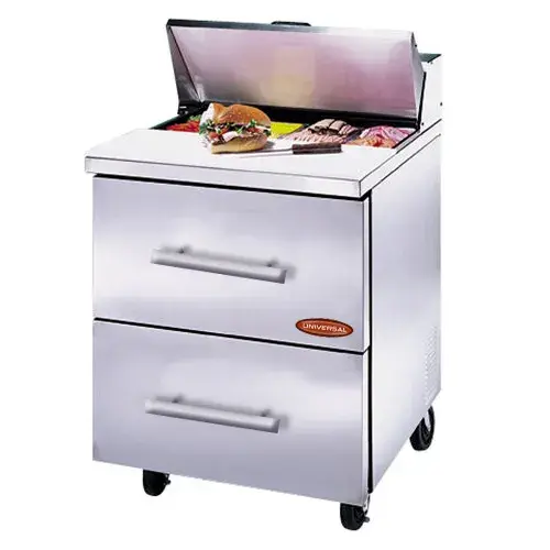 Universal BM30SC-2 - 30" Sandwich Prep Table W/ Drawers