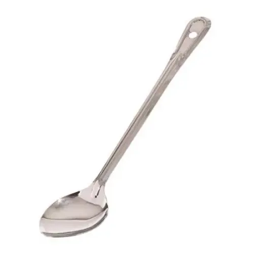 Update International BSLD-15 - Stainless Steel - Solid Basting Spoon - 0.05" x 2.63" x 15"