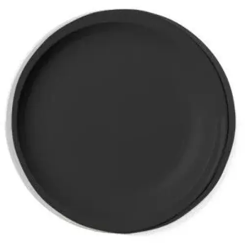 Cambro Black Camwear Narrow Rim Plate (Set of 48) [55CWNR-110]