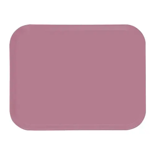 Cambro 4 15/16" 6 15/16" Rectangular Blush Fiberglass Camtray (Set of 12) [57-409]