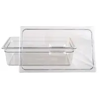 Cambro 10CWCH-135 - Full-Size Food Pan Cover w/ Handle - Camwear (6 per Case) 