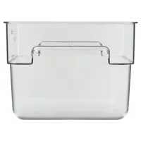 Cambro 12SFSCW-135 - 12 qt Polycarbonate Food Storage Container - Camwear CamSquare (6 per Case) 