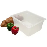 Cambro 26PP-190 - 9.4 qt Half-Size Translucent Food Pan (6 per Case) 