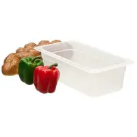 Cambro 34PP-190 - 3.8 qt Third-Size Translucent Food Pan (6 per Case) 