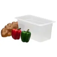 Cambro 36PP-190 - 5.6 qt Third-Size Translucent Food Pan (6 per Case) 