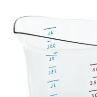 Cambro 400MCCW-135 - 4 qt. Liquid Measuring Cup - Camwear 