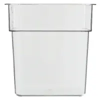 Cambro 4SFSCW-135 - 4 qt Polycarbonate Food Storage Container - Camwear CamSquare (6 per Case) 