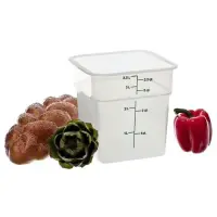 Cambro 4SFSPP-190 - 4 qt Polypropylene Food Storage Container - CamSquare (6 per Case) 