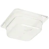 Cambro 62CW-135 - 1 qt Sixth-Size Food Pan - Camwear (6 per Case) 