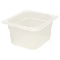 Cambro 64PP-190 - 1.6 qt Sixth-Size Translucent Food Pan (6 per Case) 